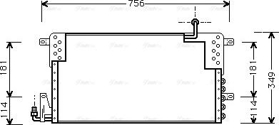 Ava Quality Cooling VN5161 - Конденсатор, кондиціонер avtolavka.club