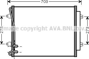 Ava Quality Cooling VN5226D - Конденсатор, кондиціонер avtolavka.club