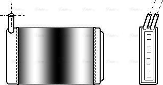 Ava Quality Cooling VN6061 - Теплообмінник, опалення салону avtolavka.club