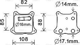 Ava Quality Cooling VN3391 - Масляний радіатор, рухове масло avtolavka.club