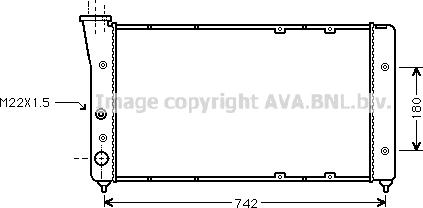 Ava Quality Cooling VN2091 - Радіатор, охолодження двигуна avtolavka.club