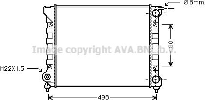 Ava Quality Cooling VN2040 - Радіатор, охолодження двигуна avtolavka.club