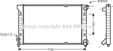 Ava Quality Cooling VN2041 - Радіатор, охолодження двигуна avtolavka.club