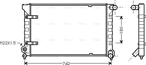 Ava Quality Cooling VN2042 - Радіатор, охолодження двигуна avtolavka.club