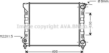 Ava Quality Cooling VN2047 - Радіатор, охолодження двигуна avtolavka.club