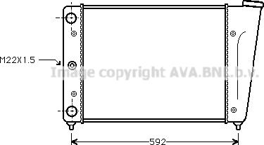 Ava Quality Cooling VN2056 - Радіатор, охолодження двигуна avtolavka.club