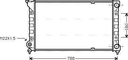 Ava Quality Cooling VN2066 - Радіатор, охолодження двигуна avtolavka.club