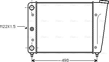 Ava Quality Cooling VN2009 - Радіатор, охолодження двигуна avtolavka.club