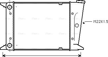 Ava Quality Cooling VN2006 - Радіатор, охолодження двигуна avtolavka.club