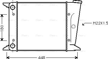 Ava Quality Cooling VN2001 - Радіатор, охолодження двигуна avtolavka.club