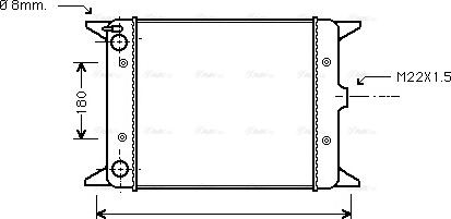 Ava Quality Cooling VN2012 - Радіатор, охолодження двигуна avtolavka.club