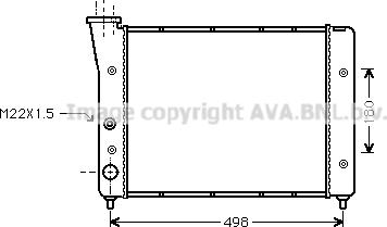 Ava Quality Cooling VN2083 - Радіатор, охолодження двигуна avtolavka.club