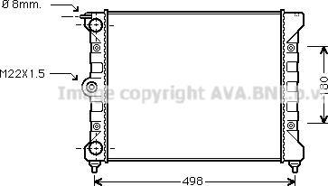 Ava Quality Cooling VN2039 - Радіатор, охолодження двигуна avtolavka.club