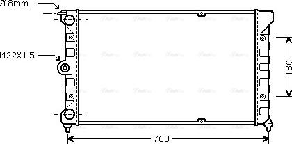 Ava Quality Cooling VN2037 - Радіатор, охолодження двигуна avtolavka.club