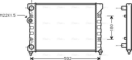 Ava Quality Cooling VN2029 - Радіатор, охолодження двигуна avtolavka.club