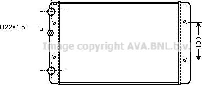 Ava Quality Cooling VN2027 - Радіатор, охолодження двигуна avtolavka.club