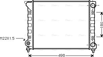 Ava Quality Cooling VN2070 - Радіатор, охолодження двигуна avtolavka.club