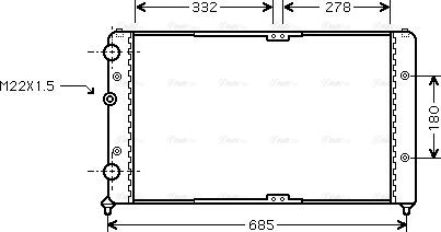 Ava Quality Cooling VN2191 - Радіатор, охолодження двигуна avtolavka.club