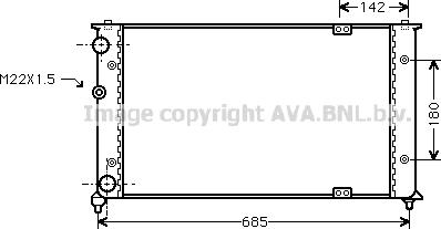 Ava Quality Cooling VN2192 - Радіатор, охолодження двигуна avtolavka.club