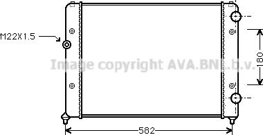 Ava Quality Cooling VN2119 - Радіатор, охолодження двигуна avtolavka.club