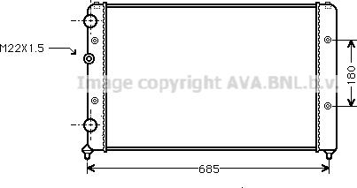 Ava Quality Cooling VN2115 - Радіатор, охолодження двигуна avtolavka.club