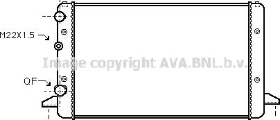 Ava Quality Cooling VN2121 - Радіатор, охолодження двигуна avtolavka.club