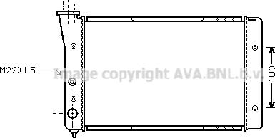 Ava Quality Cooling VN2123 - Радіатор, охолодження двигуна avtolavka.club