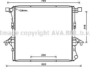 Ava Quality Cooling VN2363 - Радіатор, охолодження двигуна avtolavka.club