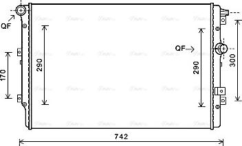 Ava Quality Cooling VN2362 - Радіатор, охолодження двигуна avtolavka.club