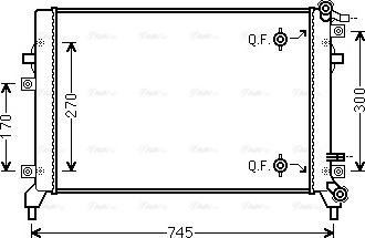 Ava Quality Cooling VN2326 - Радіатор, охолодження двигуна avtolavka.club