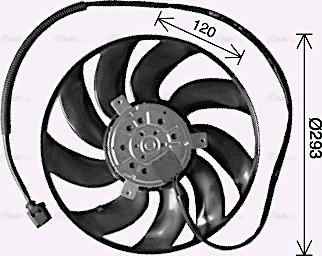 Ava Quality Cooling VN7542 - Вентилятор, охолодження двигуна avtolavka.club
