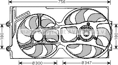 Ava Quality Cooling VN7514 - Вентилятор, охолодження двигуна avtolavka.club