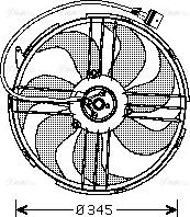 Ava Quality Cooling VN7512 - Вентилятор, охолодження двигуна avtolavka.club