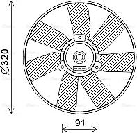 Ava Quality Cooling VN7538 - Вентилятор, охолодження двигуна avtolavka.club