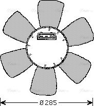 Ava Quality Cooling VN7525 - Вентилятор, охолодження двигуна avtolavka.club