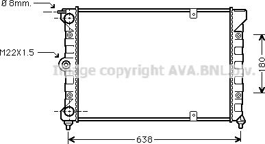 Ava Quality Cooling VNA2018 - Радіатор, охолодження двигуна avtolavka.club