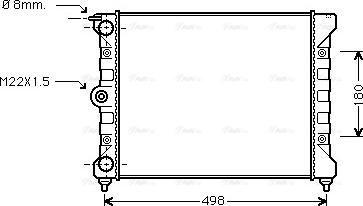 Ava Quality Cooling VNA2039 - Радіатор, охолодження двигуна avtolavka.club