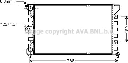 Ava Quality Cooling VNA2037 - Радіатор, охолодження двигуна avtolavka.club