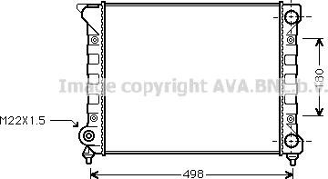 Ava Quality Cooling VNA2070 - Радіатор, охолодження двигуна avtolavka.club