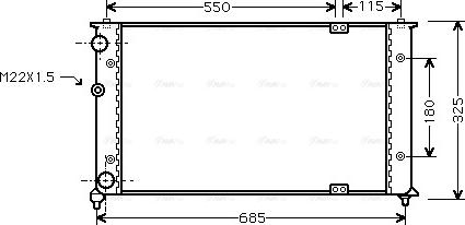 Ava Quality Cooling VNA2192 - Радіатор, охолодження двигуна avtolavka.club