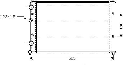 Ava Quality Cooling VNA2115 - Радіатор, охолодження двигуна avtolavka.club