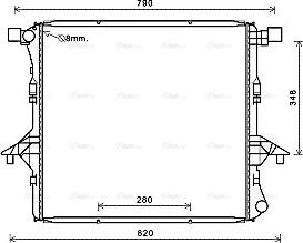 Ava Quality Cooling VNA2363 - Радіатор, охолодження двигуна avtolavka.club
