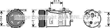 Ava Quality Cooling VNAK046 - Компресор, кондиціонер avtolavka.club