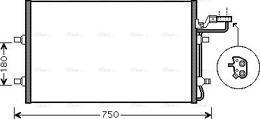 Ava Quality Cooling VO 5149 - Конденсатор, кондиціонер avtolavka.club