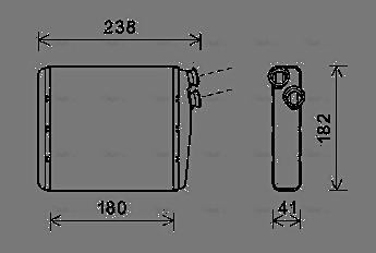 Ava Quality Cooling VOA6163 - Теплообмінник, опалення салону avtolavka.club