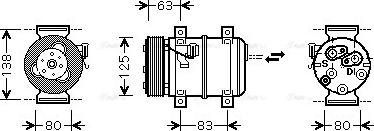 Ava Quality Cooling VOAK120 - Компресор, кондиціонер avtolavka.club