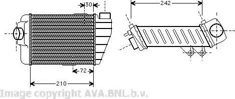 Ava Quality Cooling VW 4158 - Интеркулер avtolavka.club