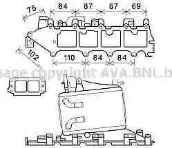 Ava Quality Cooling VW4357 - Интеркулер avtolavka.club