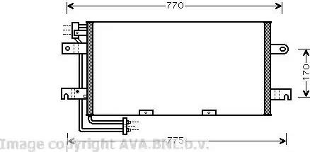 Ava Quality Cooling VW 5195 - Конденсатор, кондиціонер avtolavka.club