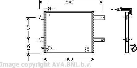 Ava Quality Cooling VW 5177 - Конденсатор, кондиціонер avtolavka.club